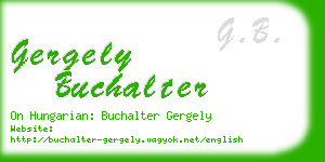 gergely buchalter business card
